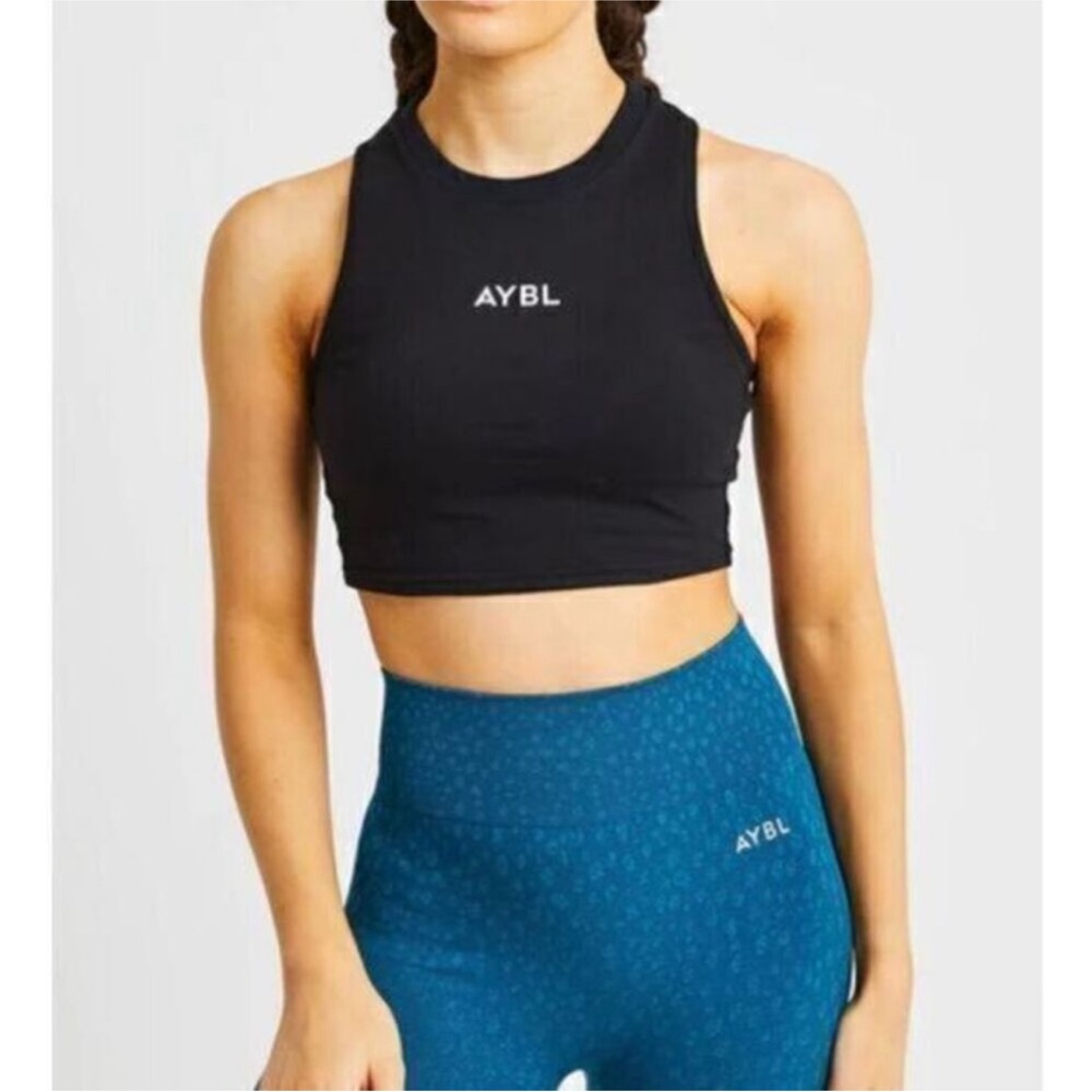 AYBL Black Athletic Crop Top